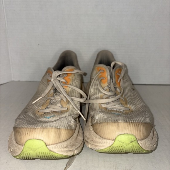 Hoka One One Clifton 9 Women's Running Shoes Sneaker Size 7 Pink Orange Vanilla - Picture 8 of 9